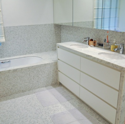 Salle de bain en mosaïques