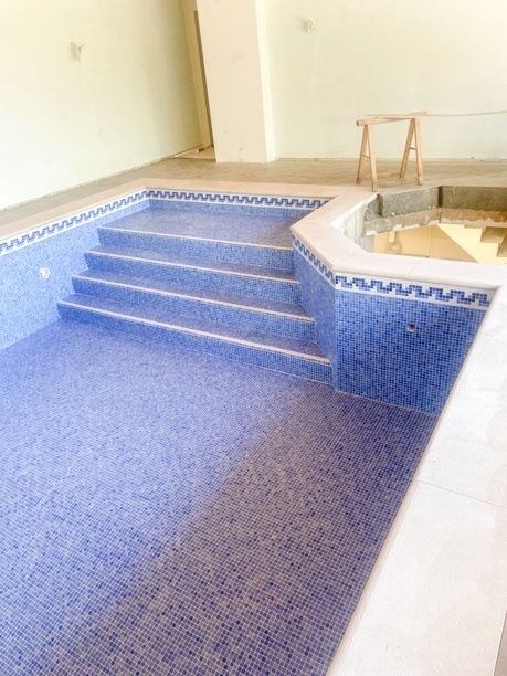 piscine bleu mosaique 2 5x2 5