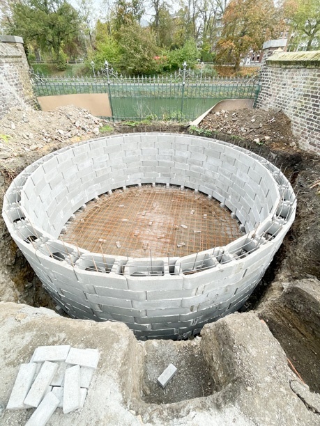 fond piscine mosaique emaux nuage